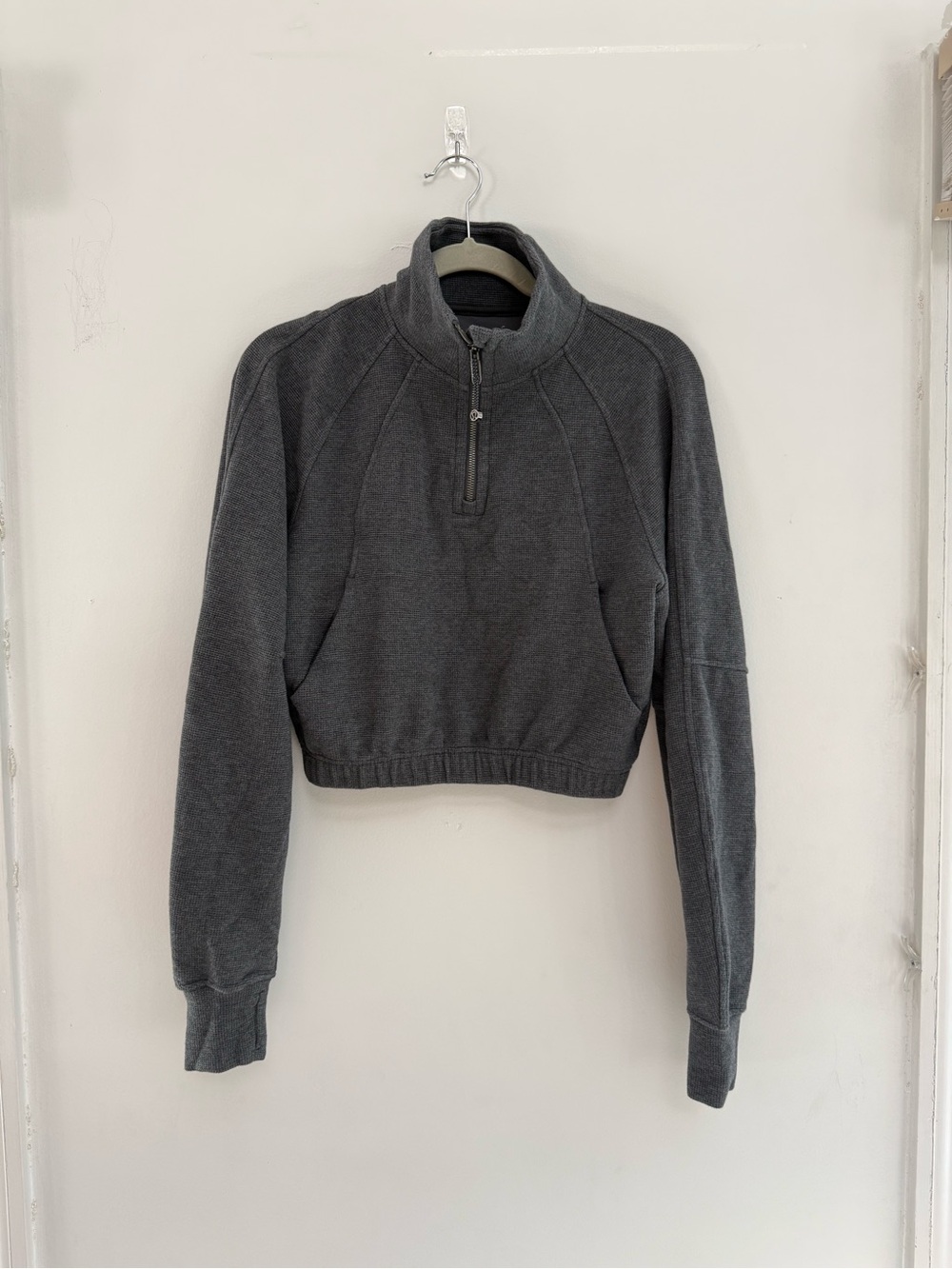 Lululemon Scuba Cropped Funnel-Neck Half Zip *Waffle